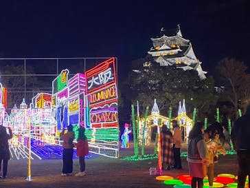 大阪城イルミナージュに投稿された画像（2023/12/17）