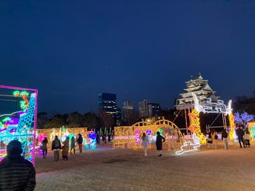 大阪城イルミナージュに投稿された画像（2023/12/23）