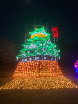 大阪城イルミナージュに投稿された画像（2023/12/24）