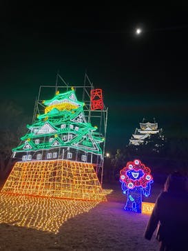 大阪城イルミナージュに投稿された画像（2023/12/24）