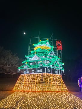 大阪城イルミナージュに投稿された画像（2023/12/29）