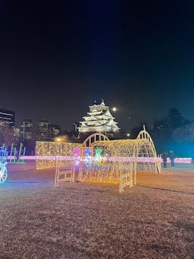 大阪城イルミナージュに投稿された画像（2023/12/29）