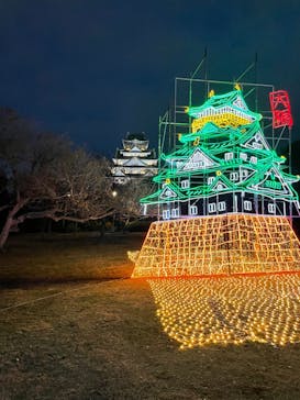 大阪城イルミナージュに投稿された画像（2023/12/30）
