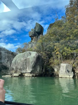 恵那峡遊覧船に投稿された画像（2024/2/19）