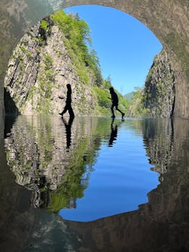 清津峡渓谷トンネルに投稿された画像（2024/4/28）