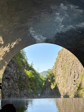 清津峡渓谷トンネルに投稿された画像（2024/4/28）