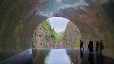 清津峡渓谷トンネルに投稿された画像（2024/4/28）