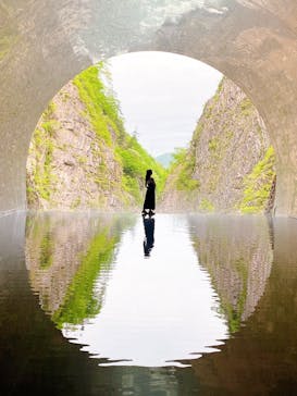 清津峡渓谷トンネルに投稿された画像（2024/4/30）