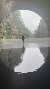 清津峡渓谷トンネルに投稿された画像（2024/7/15）