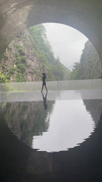 清津峡渓谷トンネルに投稿された画像（2024/7/15）