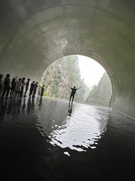 清津峡渓谷トンネルに投稿された画像（2024/7/18）