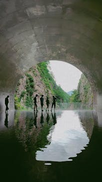 清津峡渓谷トンネルに投稿された画像（2024/7/21）