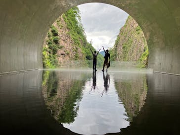 清津峡渓谷トンネルに投稿された画像（2024/7/28）