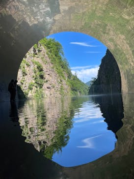 清津峡渓谷トンネルに投稿された画像（2024/8/4）