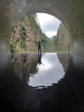 清津峡渓谷トンネルに投稿された画像（2024/8/11）