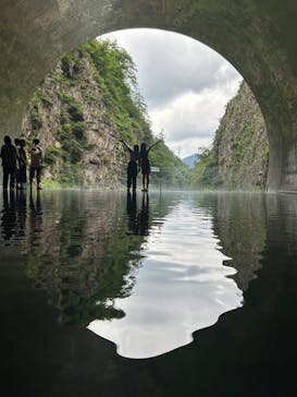 清津峡渓谷トンネルに投稿された画像（2024/8/11）