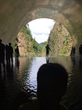 清津峡渓谷トンネルに投稿された画像（2024/8/13）