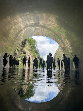 清津峡渓谷トンネルに投稿された画像（2024/8/14）