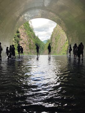 清津峡渓谷トンネルに投稿された画像（2024/8/16）