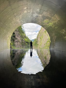 清津峡渓谷トンネルに投稿された画像（2024/8/18）