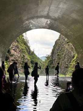 清津峡渓谷トンネルに投稿された画像（2024/8/20）