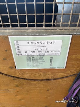 ノーザンホースパークに投稿された画像（2024/9/28）