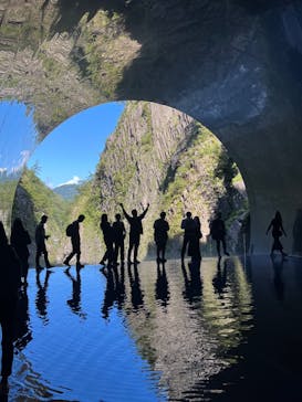 清津峡渓谷トンネルに投稿された画像（2024/10/12）