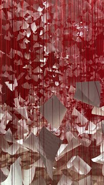 塩田千春　つながる私（アイ）　@大阪中之島美術館に投稿された画像（2024/10/16）