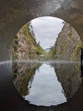 清津峡渓谷トンネルに投稿された画像（2024/10/25）