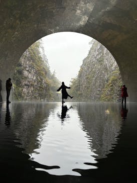 清津峡渓谷トンネルに投稿された画像（2024/10/28）