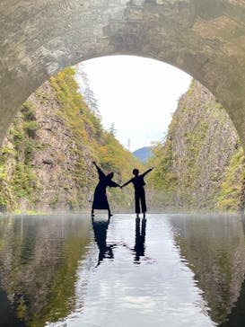 清津峡渓谷トンネルに投稿された画像（2024/11/4）
