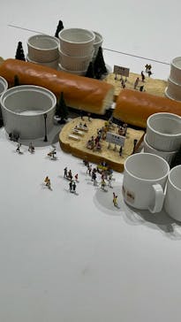 MINIATURE LIFE展 ー田中達也 見立ての世界ー　in　門司港レトロに投稿された画像（2024/11/21）