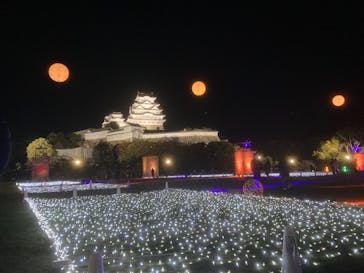 姫路城ライトアップイベント　鏡花水月　@姫路城三の丸広場に投稿された画像（2024/11/23）