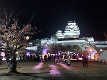 姫路城ライトアップイベント　鏡花水月　@姫路城三の丸広場に投稿された画像（2024/11/24）