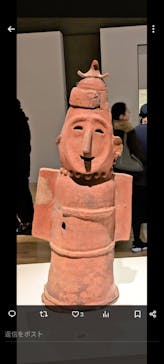 挂甲の武人 国宝指定50周年記念 特別展「はにわ」@東京国立博物館 平成館に投稿された画像（2024/11/24）