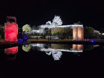 姫路城ライトアップイベント　鏡花水月　@姫路城三の丸広場に投稿された画像（2024/11/24）