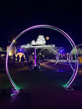 姫路城ライトアップイベント　鏡花水月　@姫路城三の丸広場に投稿された画像（2024/11/25）