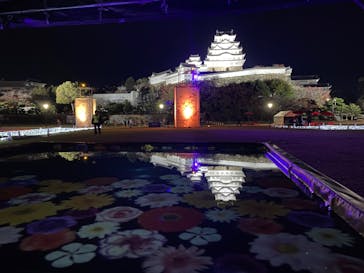 姫路城ライトアップイベント　鏡花水月　@姫路城三の丸広場に投稿された画像（2024/11/29）