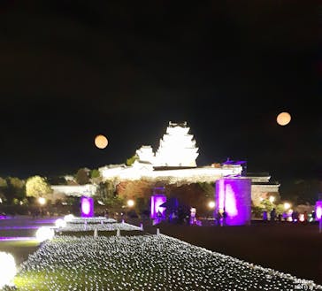 姫路城ライトアップイベント　鏡花水月　@姫路城三の丸広場に投稿された画像（2024/11/30）