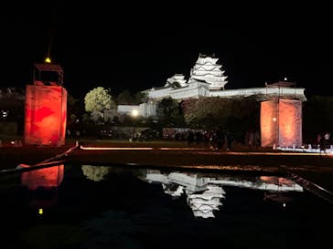 姫路城ライトアップイベント　鏡花水月　@姫路城三の丸広場に投稿された画像（2024/11/30）
