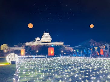 姫路城ライトアップイベント　鏡花水月　@姫路城三の丸広場に投稿された画像（2024/11/30）