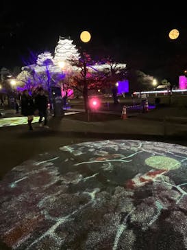 姫路城ライトアップイベント　鏡花水月　@姫路城三の丸広場に投稿された画像（2024/12/1）