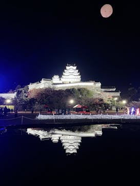 姫路城ライトアップイベント　鏡花水月　@姫路城三の丸広場に投稿された画像（2024/12/2）