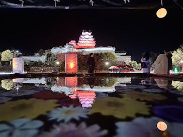 姫路城ライトアップイベント　鏡花水月　@姫路城三の丸広場に投稿された画像（2024/12/6）