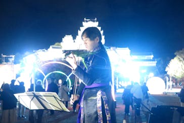 姫路城ライトアップイベント　鏡花水月　@姫路城三の丸広場に投稿された画像（2024/12/6）