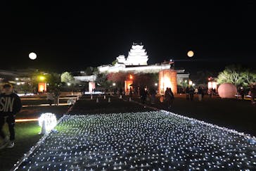 姫路城ライトアップイベント　鏡花水月　@姫路城三の丸広場に投稿された画像（2024/12/7）