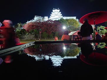 姫路城ライトアップイベント　鏡花水月　@姫路城三の丸広場に投稿された画像（2024/12/7）