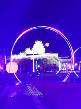 姫路城ライトアップイベント　鏡花水月　@姫路城三の丸広場に投稿された画像（2024/12/7）