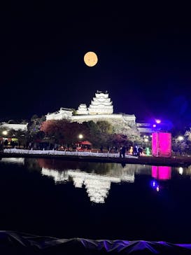 姫路城ライトアップイベント　鏡花水月　@姫路城三の丸広場に投稿された画像（2024/12/8）