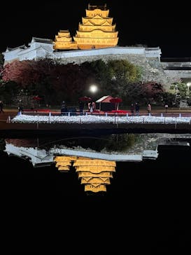 姫路城ライトアップイベント　鏡花水月　@姫路城三の丸広場に投稿された画像（2024/12/9）